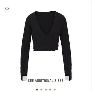 Skims cozy wrap top, size l/xl